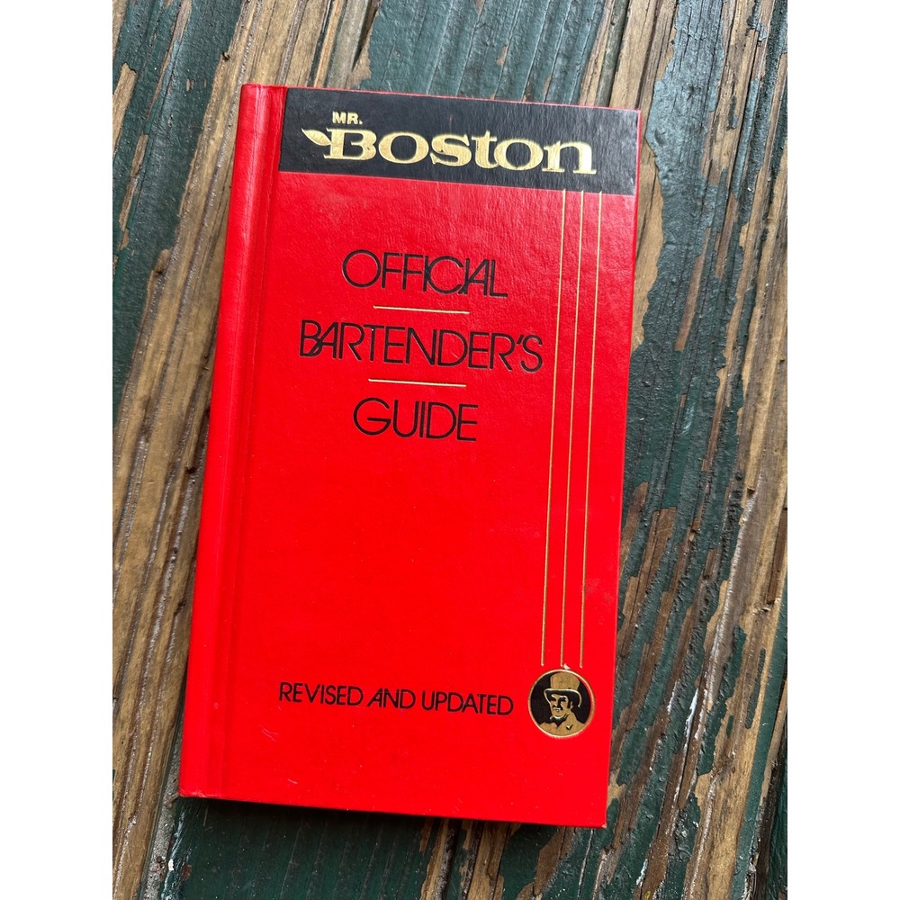 Mr Boston Official Bartenders Guide 63rd Edition 1988 Hardcover Red Recipes